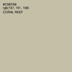 #C5BFA8 - Coral Reef Color Image